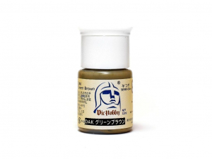 VicHobby MA-027 DAK Green Brown RAL8000 (12ml Semi-Gloss) [Water-based / W.W.II German]