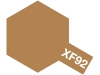 Tamiya Acrylic Color XF-92 Yellow-Brown (DAK 1941~) [Matt]